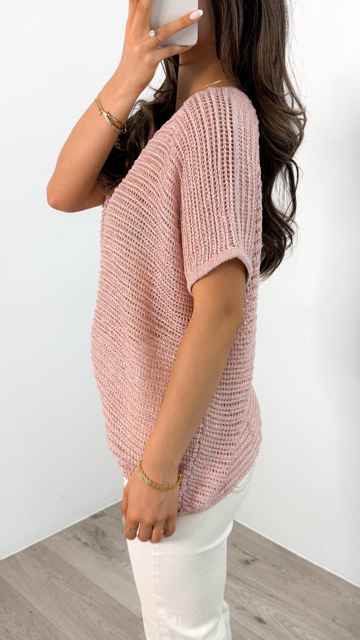 THEA KNIT TOP - PINK