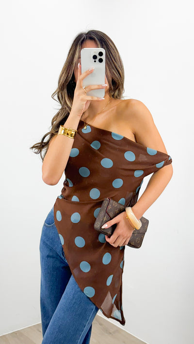 ZERRIN TOP - CHOCOLTE