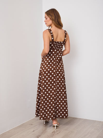 GRACIE DRESS - CHOCOLATE