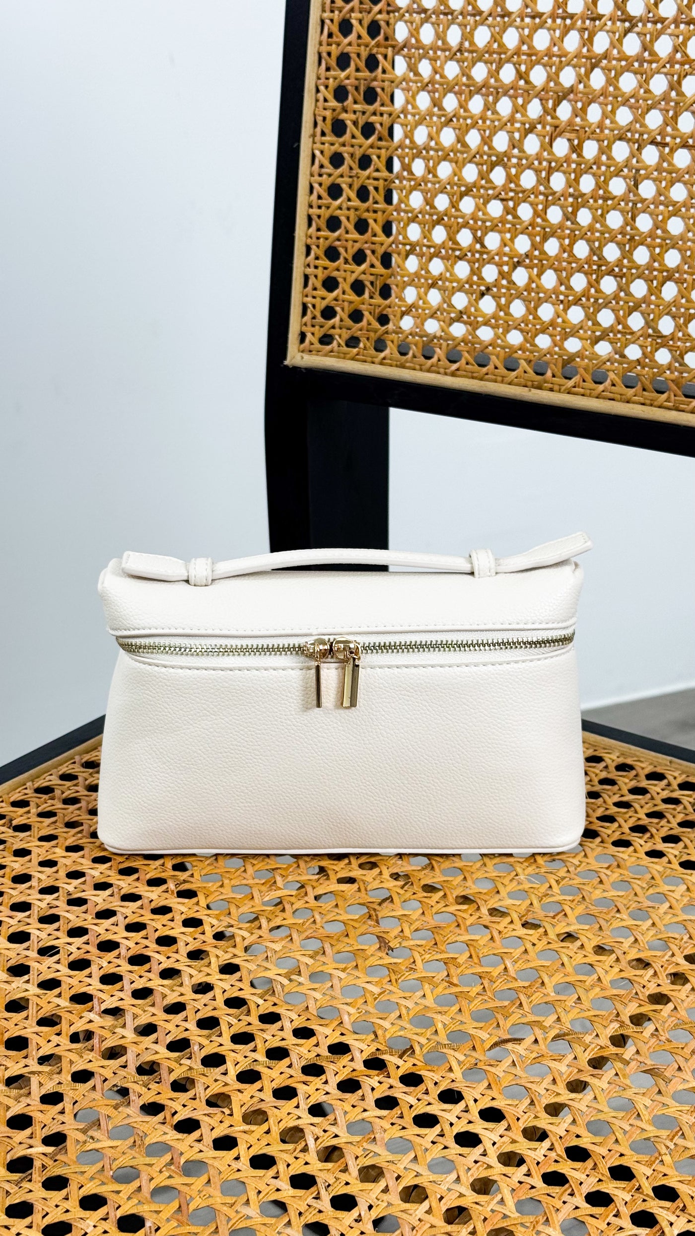 THALIA TOP HANDLE CROSSBODY BAG - CREAM