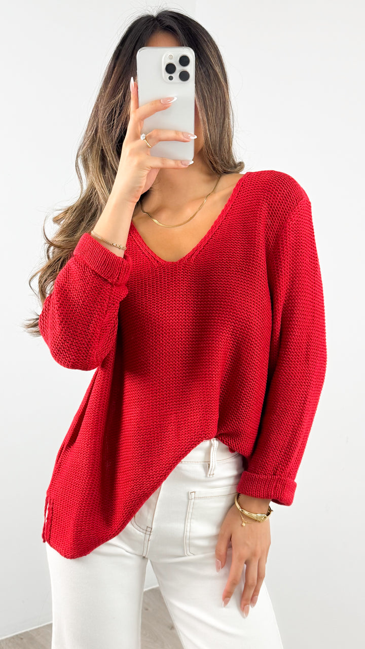 TIANA KNIT - RED