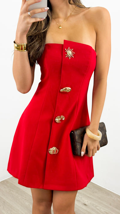 KOURTNEY DRESS - RED