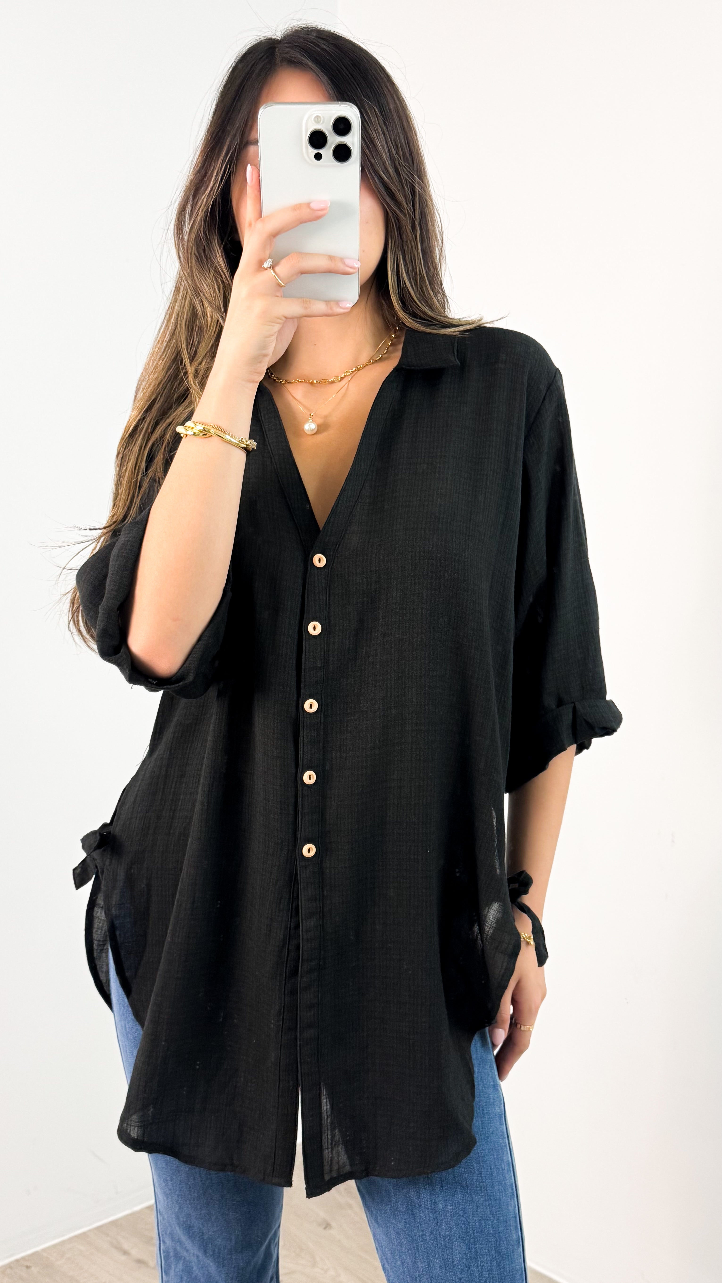 CASPER SHIRT - BLACK