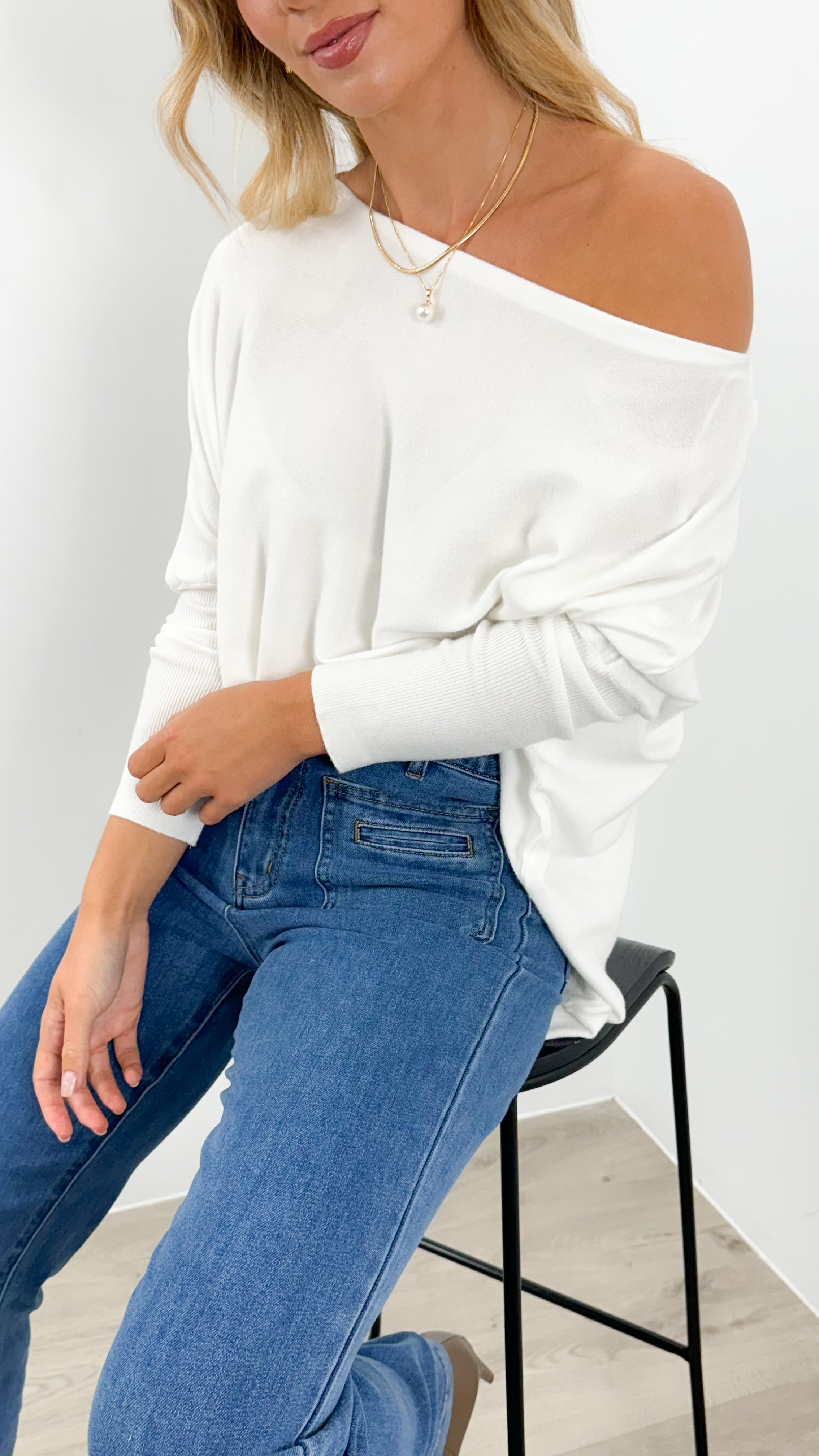 TESSA KNIT - WHITE