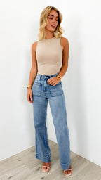 FITZROY JEAN - MEDIUM BLUE