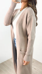MAXWELL LONG CARDI - BEIGE