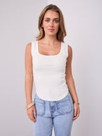SATURDAY TANK TOP - WHITE