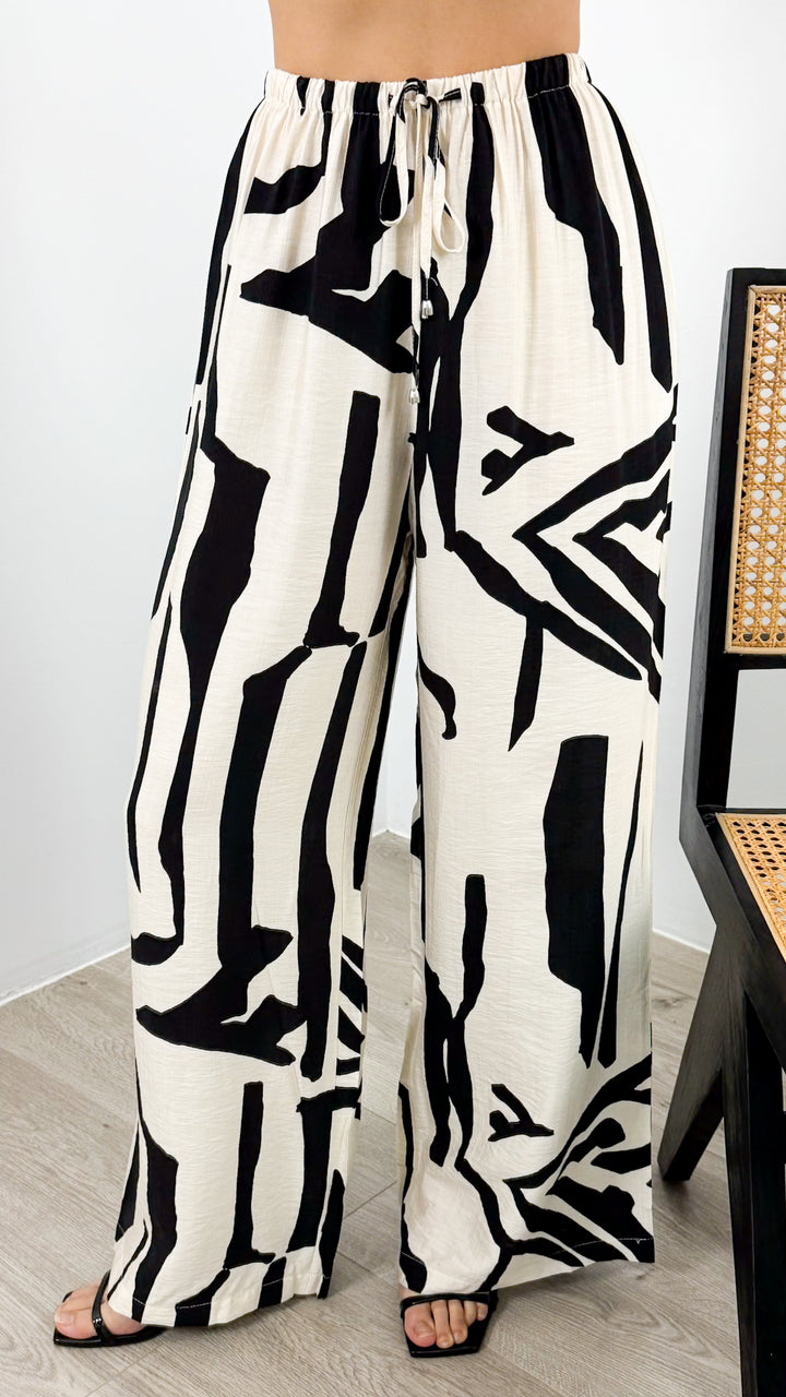 OWENS PANT - BEIGE/BLACK