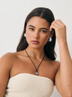 INDIRA STERLING SLIVER PLATED EARRINGS - SILVER