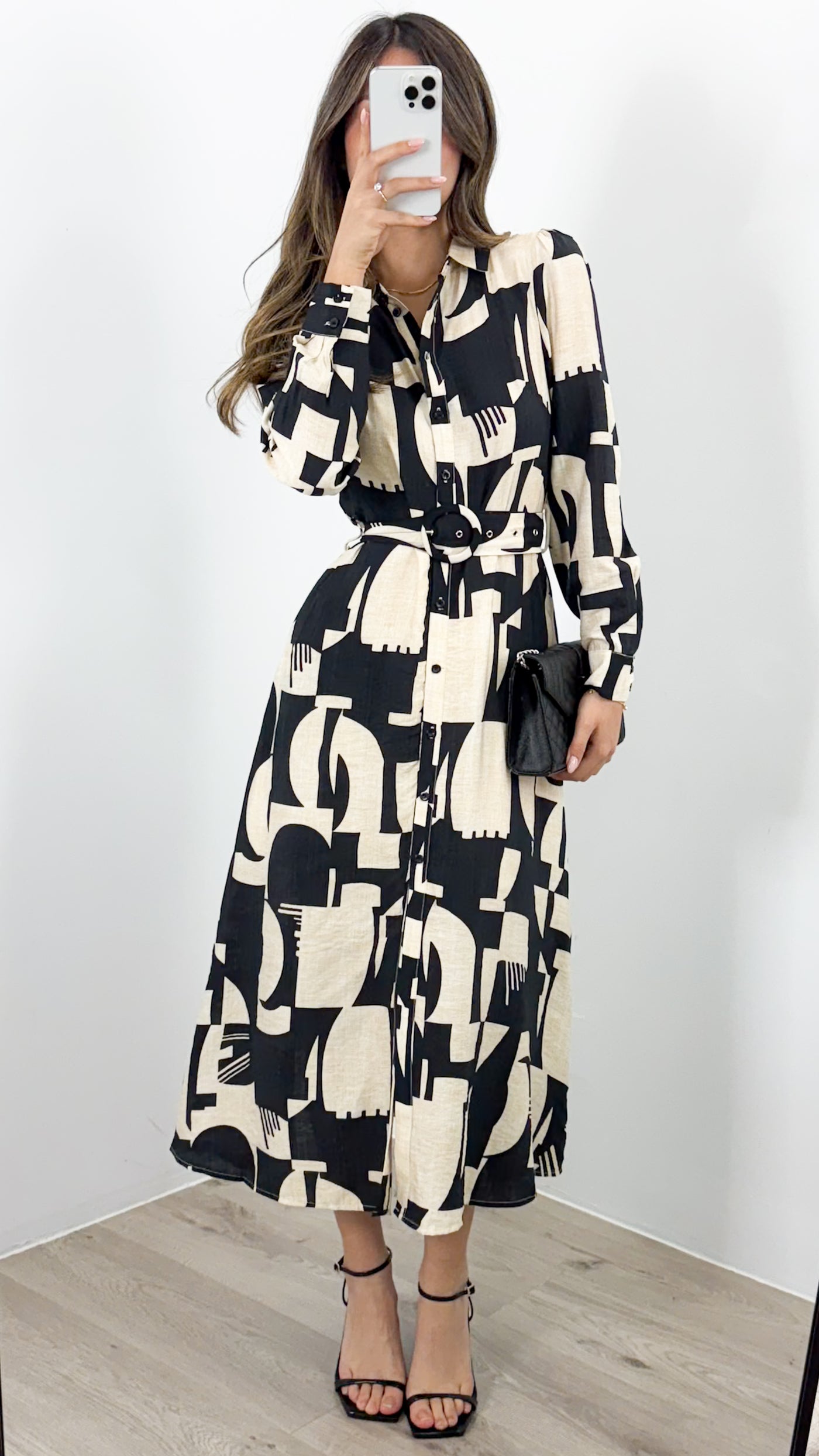 ARTE DRESS - BLACK + BEIGE