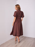 MARCIA DRESS - CHOCOLATE
