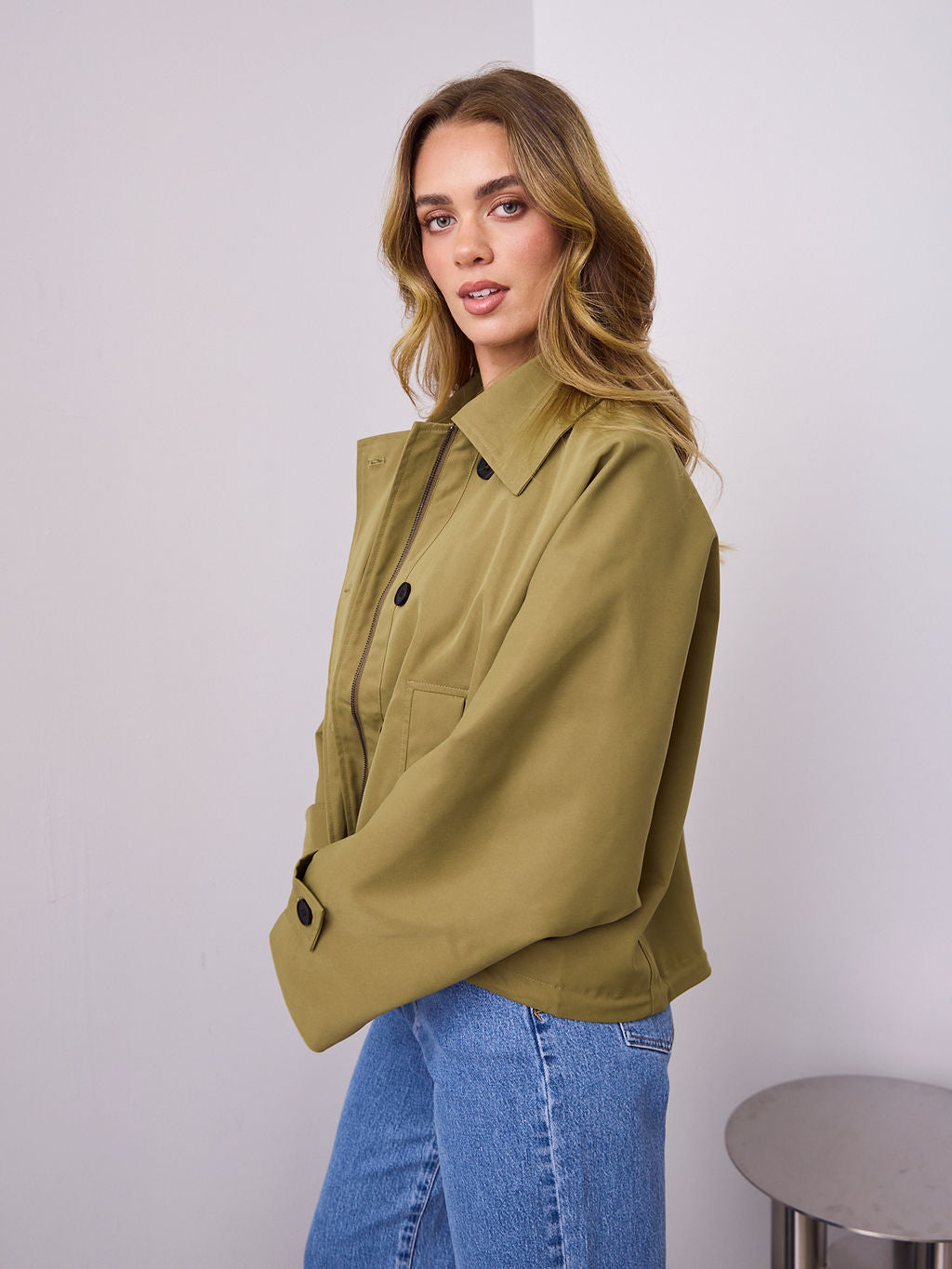 BALVIN JACKET - OLIVE GREEN