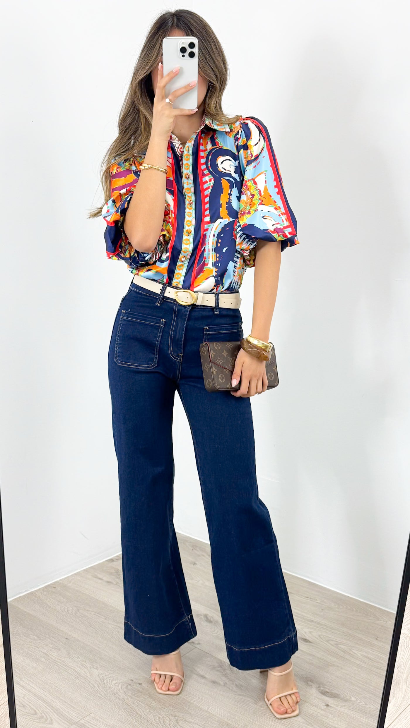 SICILY BLOUSE - NAVY
