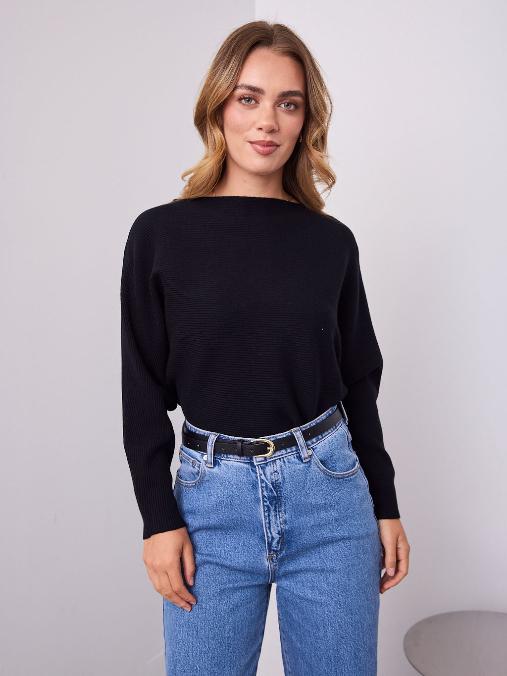 MONA KNIT  - BLACK