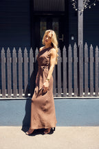 ANGIE DRESS - CHOCOLATE