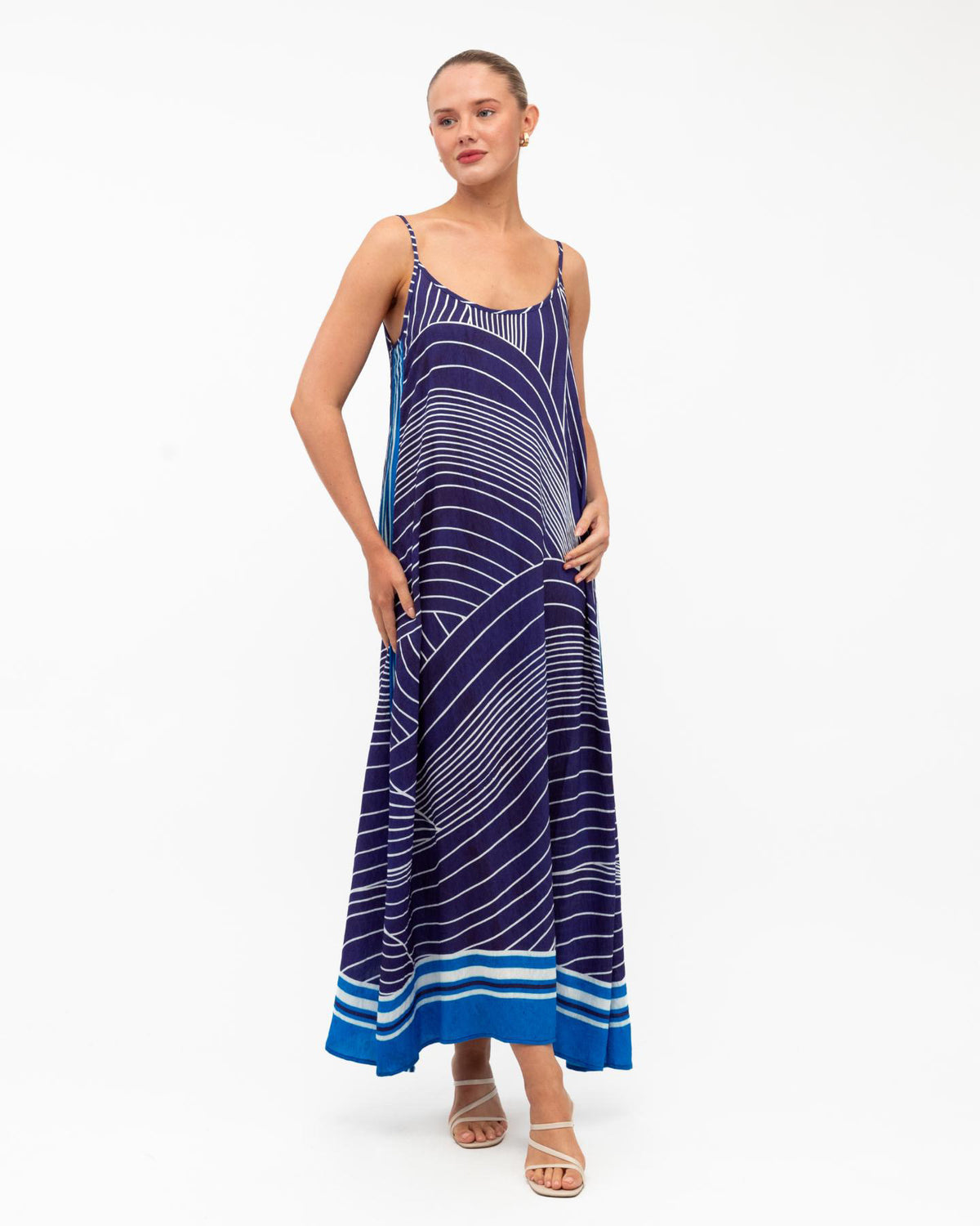 SEAVIEW MAXI DRESS - BLUE