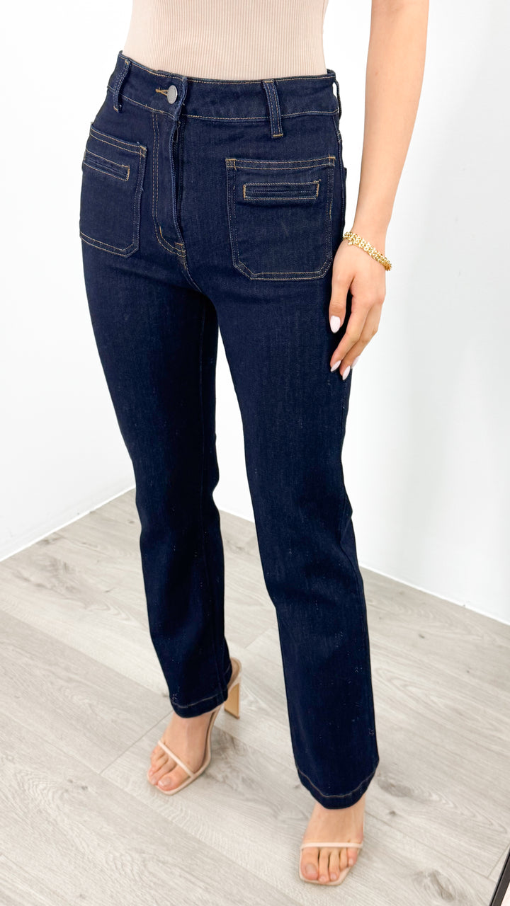 JACKSON STRAIGHT LEG JEAN - INDIGO BLUE