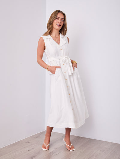 SORELLE DRESS - WHITE