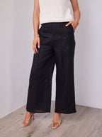 BAKER LINEN PANT - BLACK