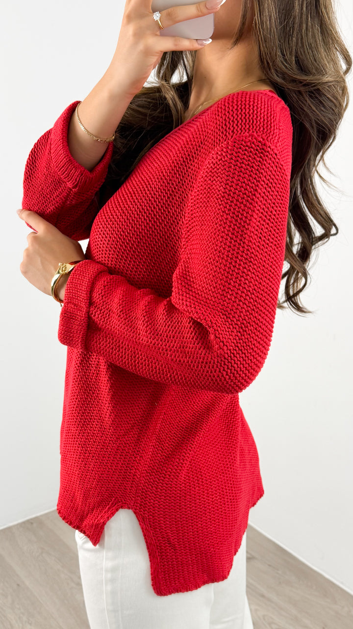 TIANA KNIT - RED