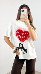WILD AT HEART TEE - WHITE