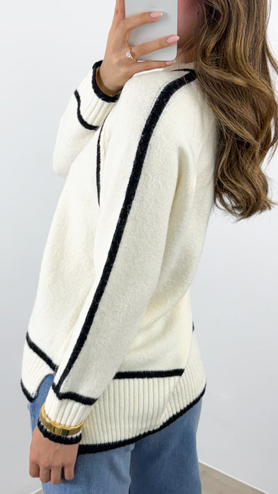 NAOMI KNIT - OFF WHITE