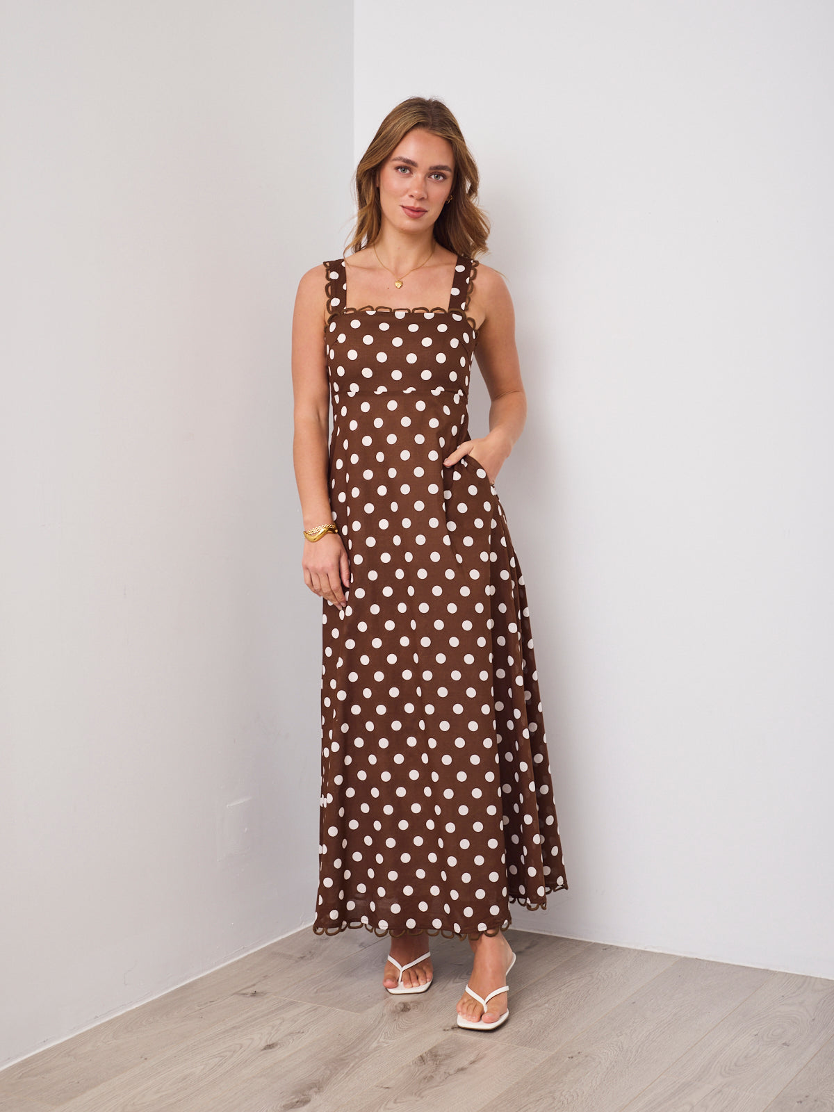 GRACIE DRESS - CHOCOLATE