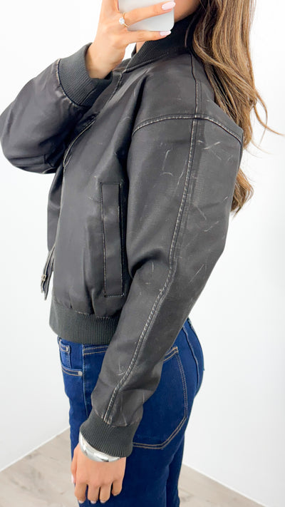 BRYSON JACKET - BLACK WASH