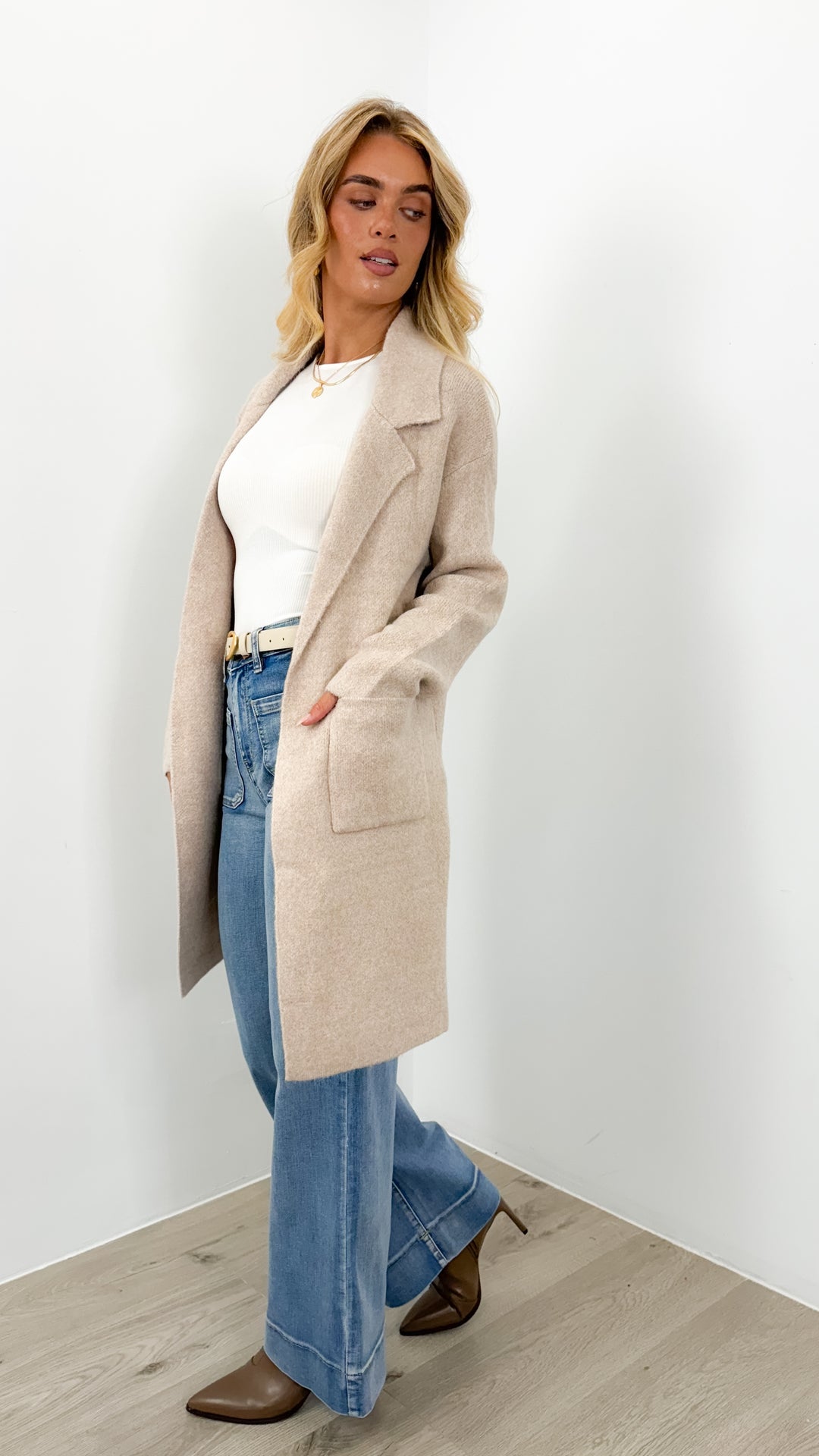 ZEETA COATIGAN -  LATTE