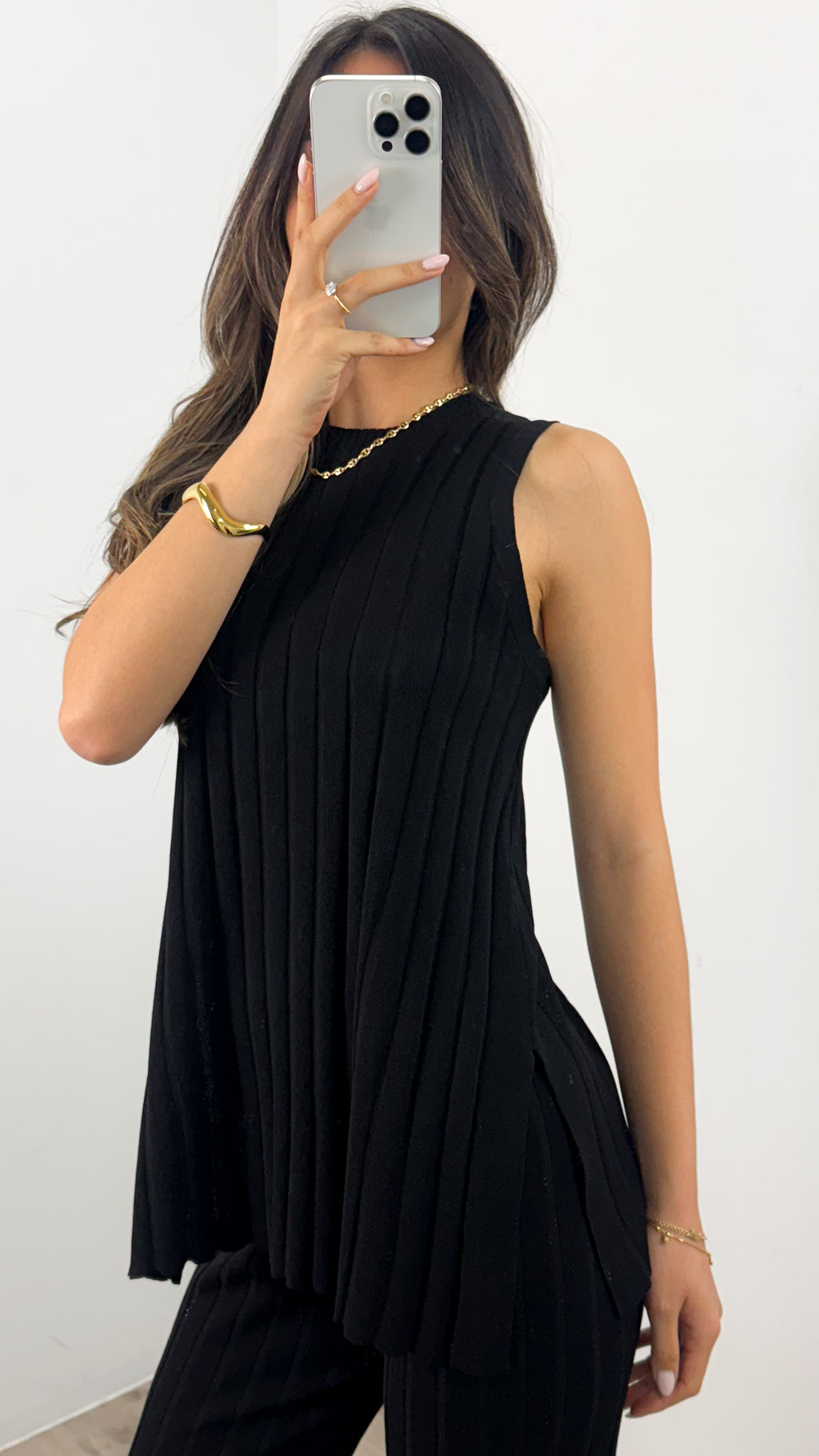 HYATT KNIT SET - BLACK