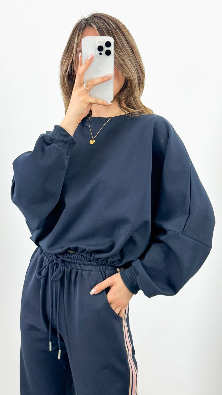 DANTE SWEAT TOP - NAVY