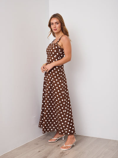GRACIE DRESS - CHOCOLATE