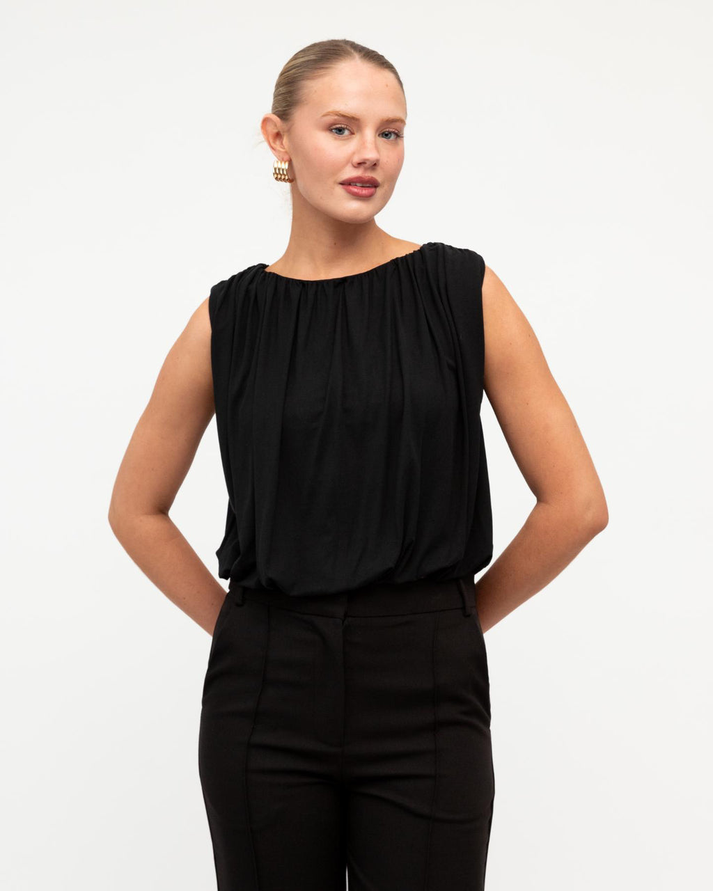 CASSIDY TOP - BLACK