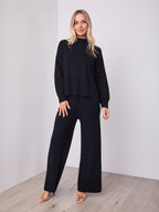 DELTA KNIT TOP - BLACK