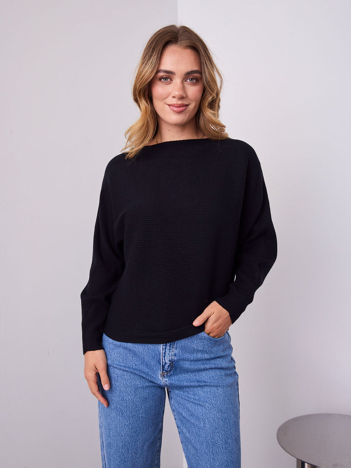 MONA KNIT  - BLACK