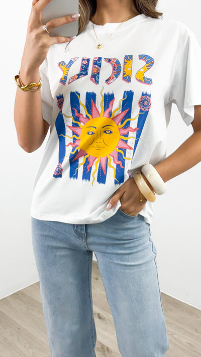 SUMMER SICILY TEE - WHITE
