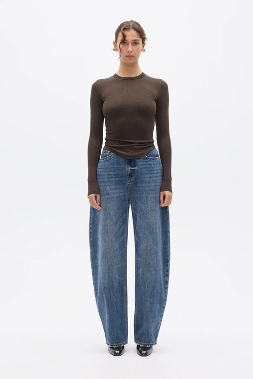'BAYSE' KAELIN TOP - ESPRESSO
