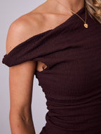 PIA DRESS - CHOCOLATE