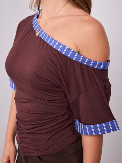 JED TOP - CHOCOLATE