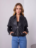 JAMISON PU JACKET - BLACK