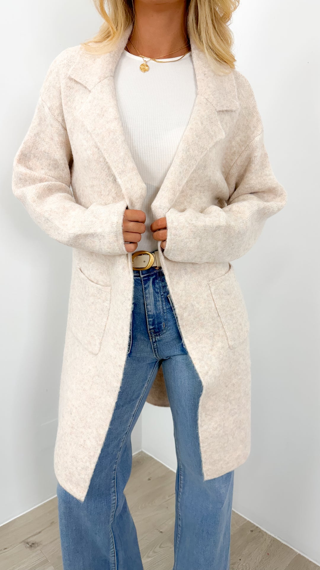 ZEETA COATIGAN - OATMEAL