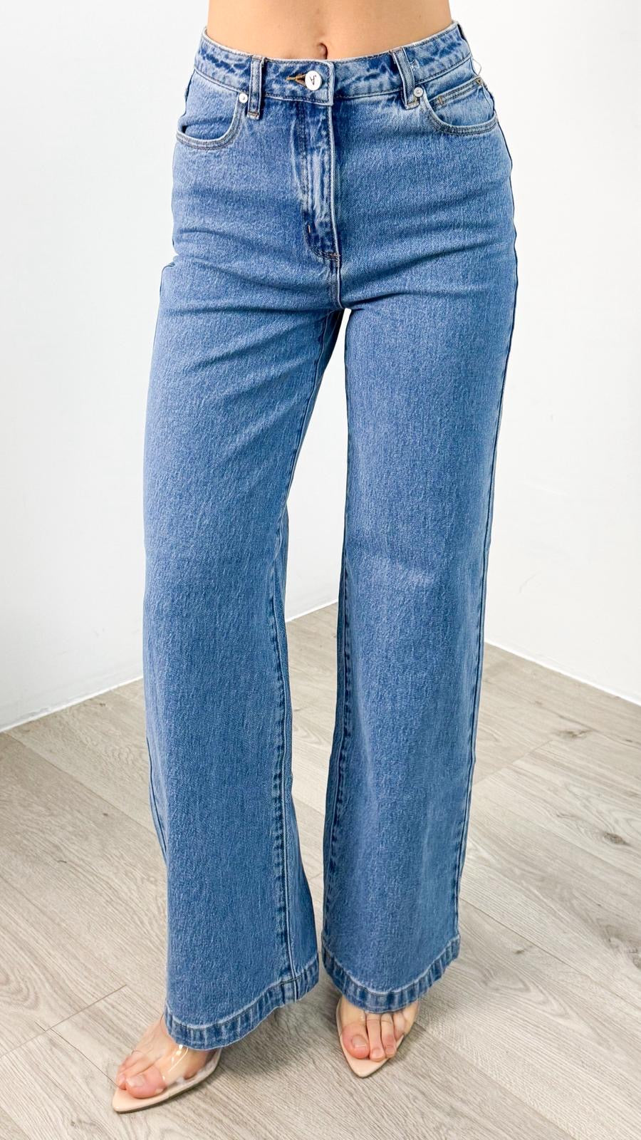 'ABRAND' 94 HIGH & WIDE DEBBIE - DENIM