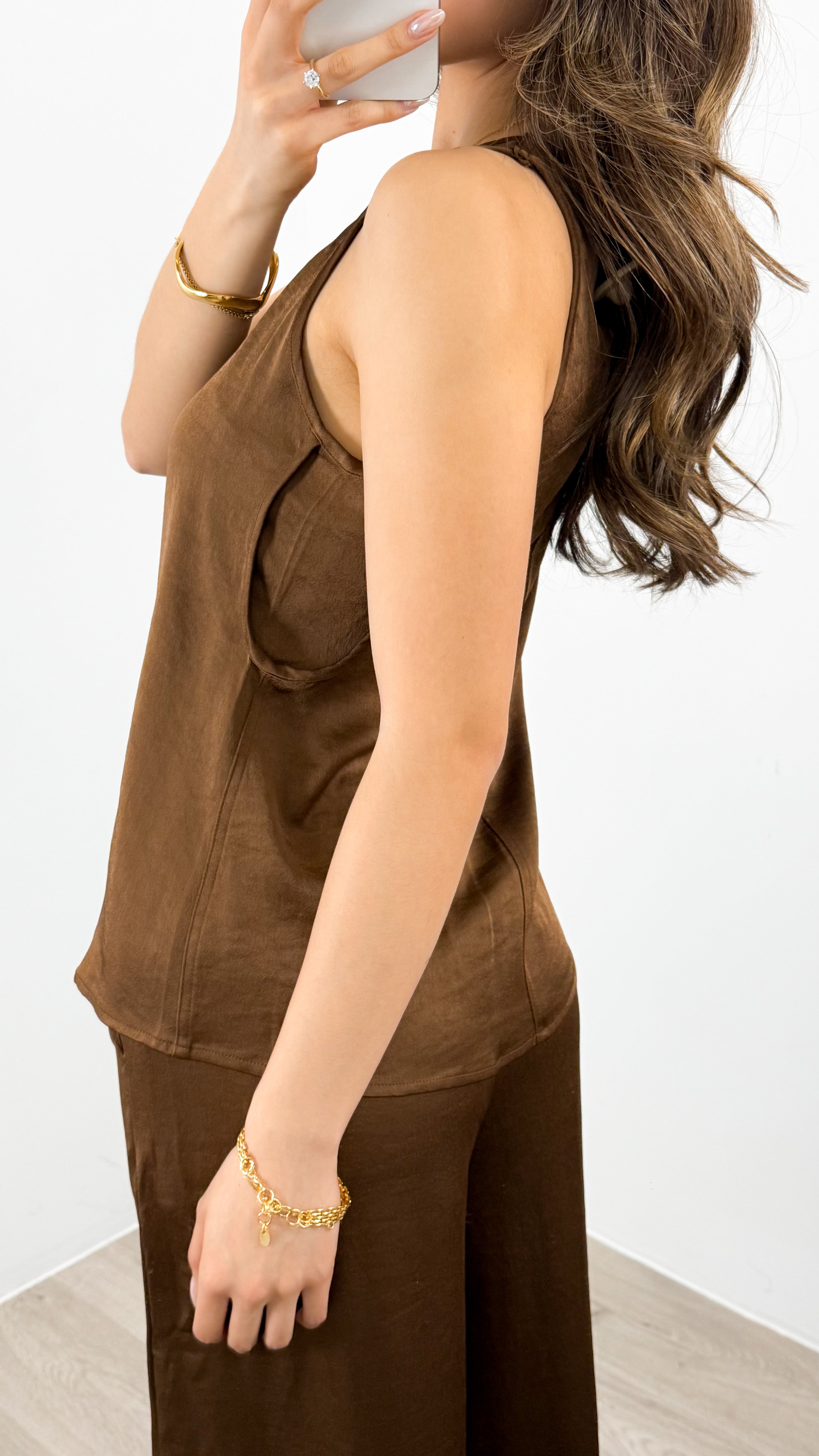 ZANA TOP - BROWN