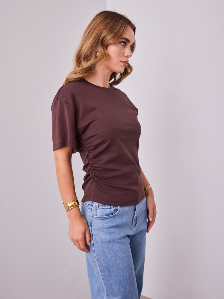 KENNY TEE - CHOCOLATE ( back in stock Middle of April )