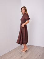 MARCIA DRESS - CHOCOLATE