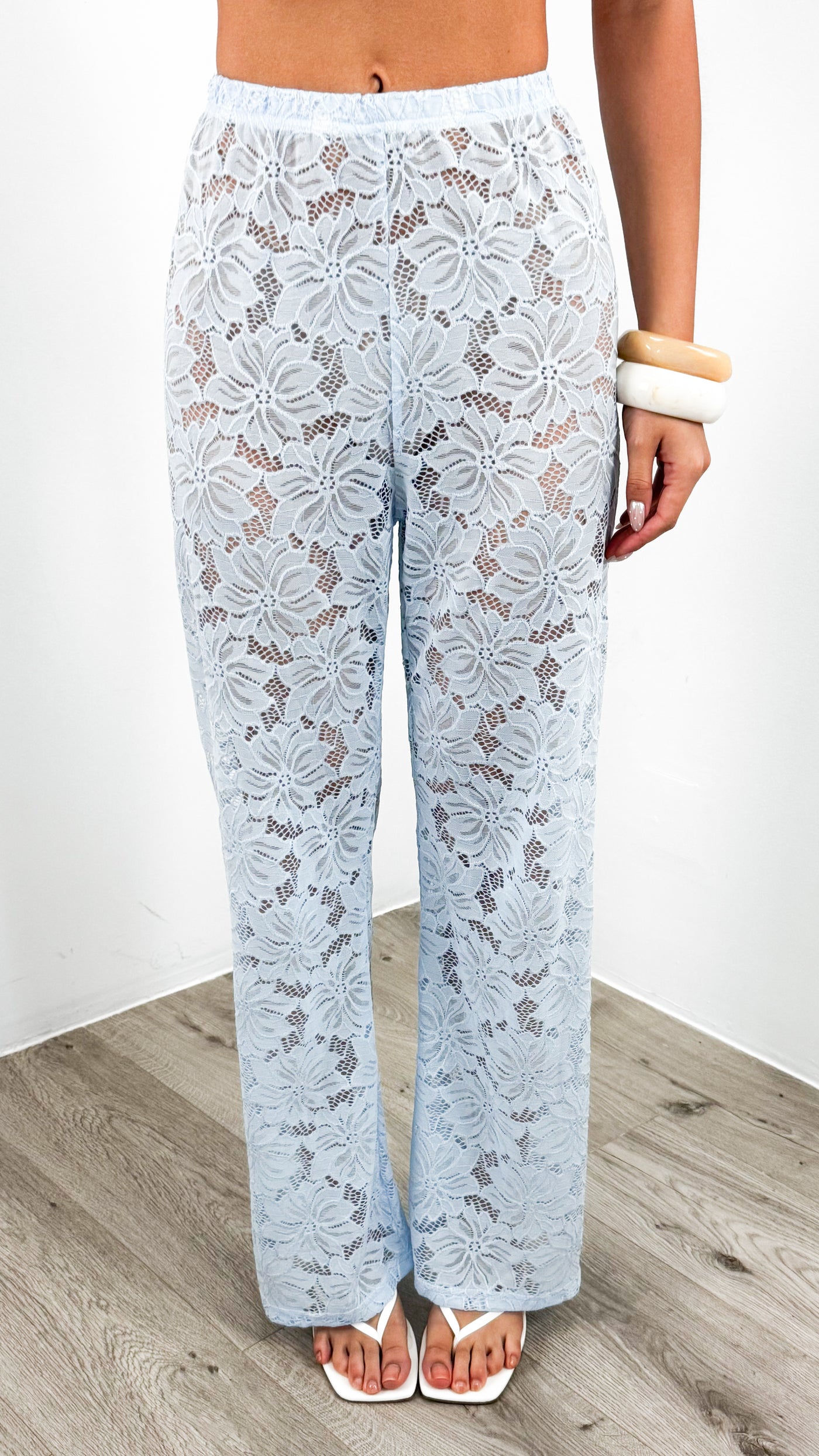 NADINE SHIRT & PANT SET - BABY BLUE