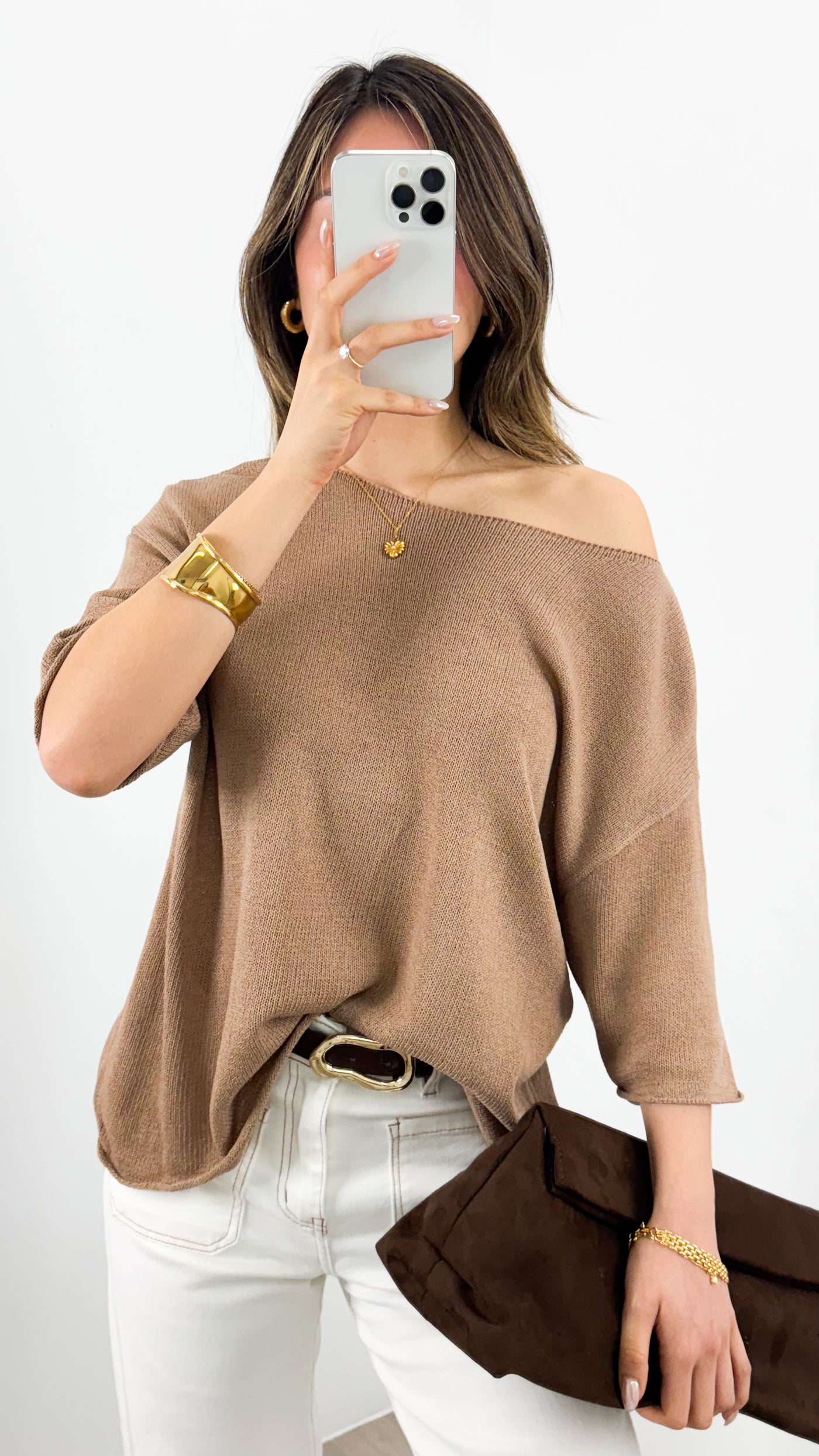 GIANNA TOP - MOCHA