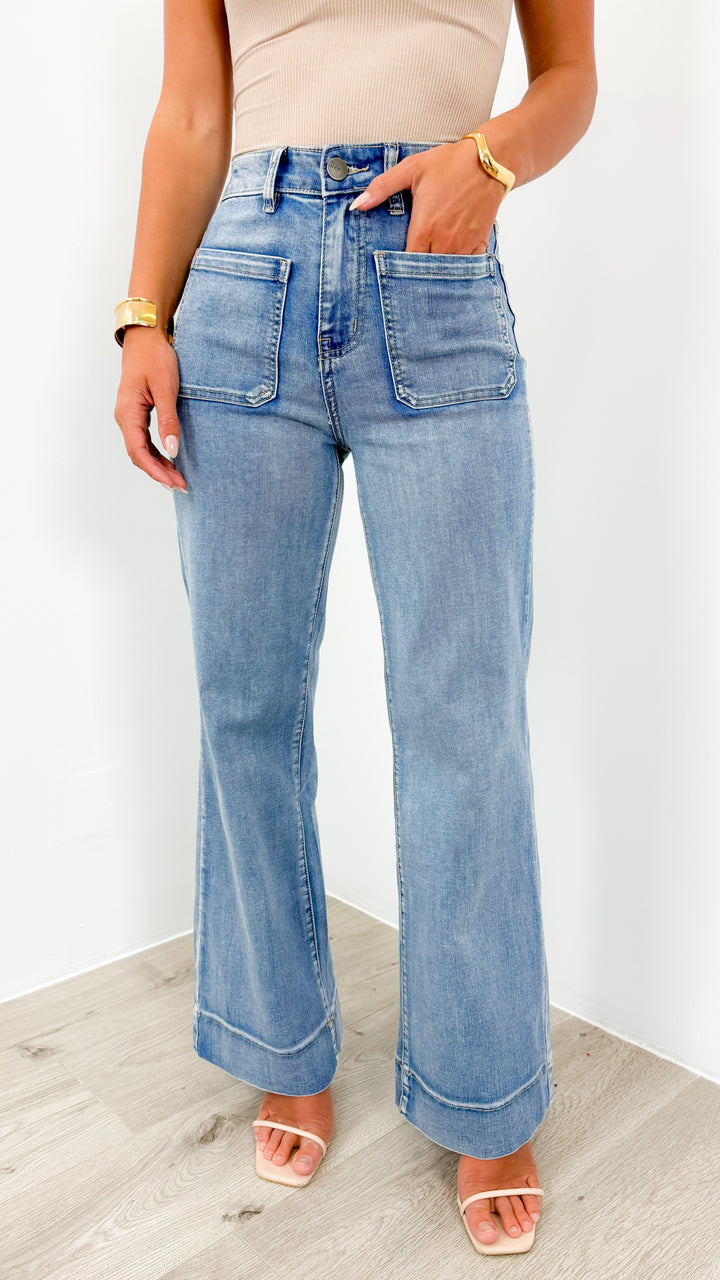 FITZROY JEAN - MEDIUM BLUE