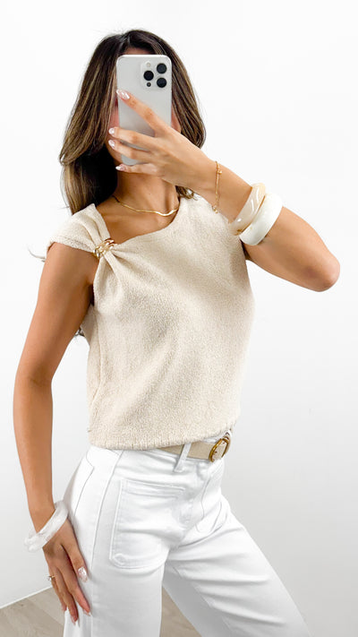 YVETTE TOP - CREAM