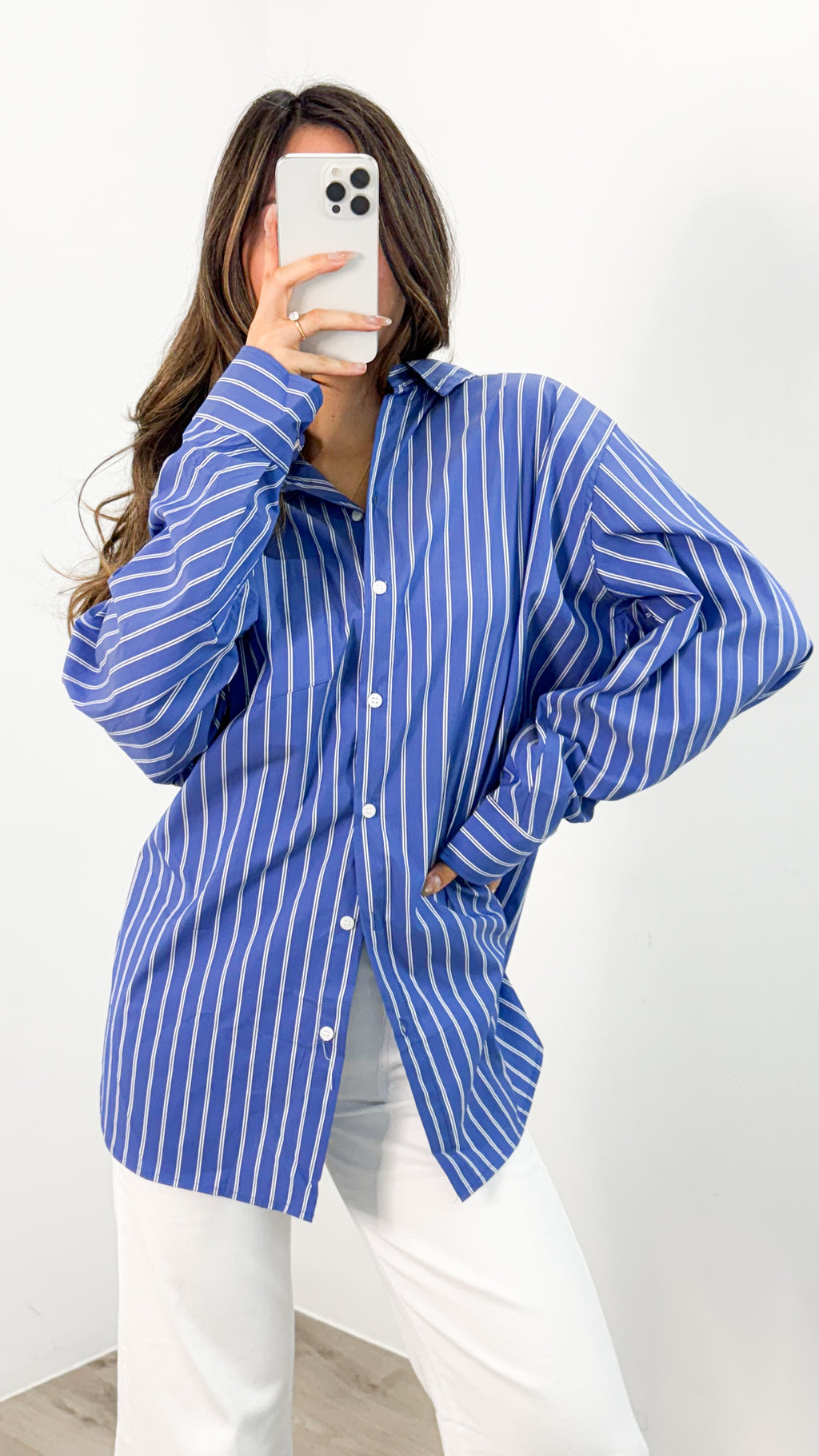 JOHNNY SHIRT - BLUE STRIPE
